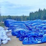 Оболочка пневмоангара в сложенном виде